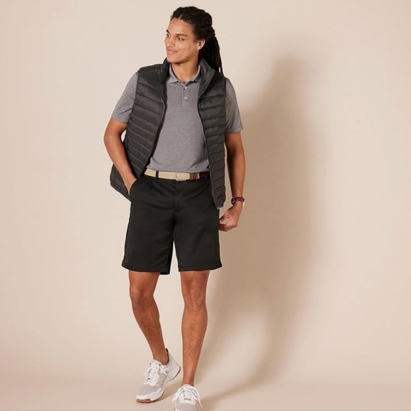 Amazon Essentials NWOT black slim golf shorts 38w - Picture 5 of 14